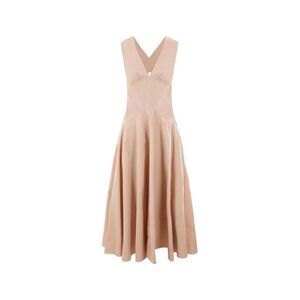 Alaïa Beige Cotton Casual Women's Dress